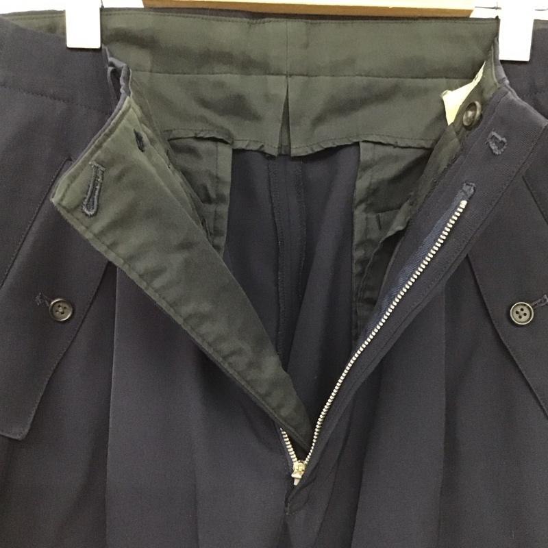 ヨウジヤマモトプールオム Yohji Yamamoto POUR HOMME パンツ ワークパンツ、ペインターパンツ ワイドパンツ カジュアルパンツ ワークパンツ パラシュートパンツ S 無地 紺 / ネイビー /  メンズ USED 古着 中古 10149761