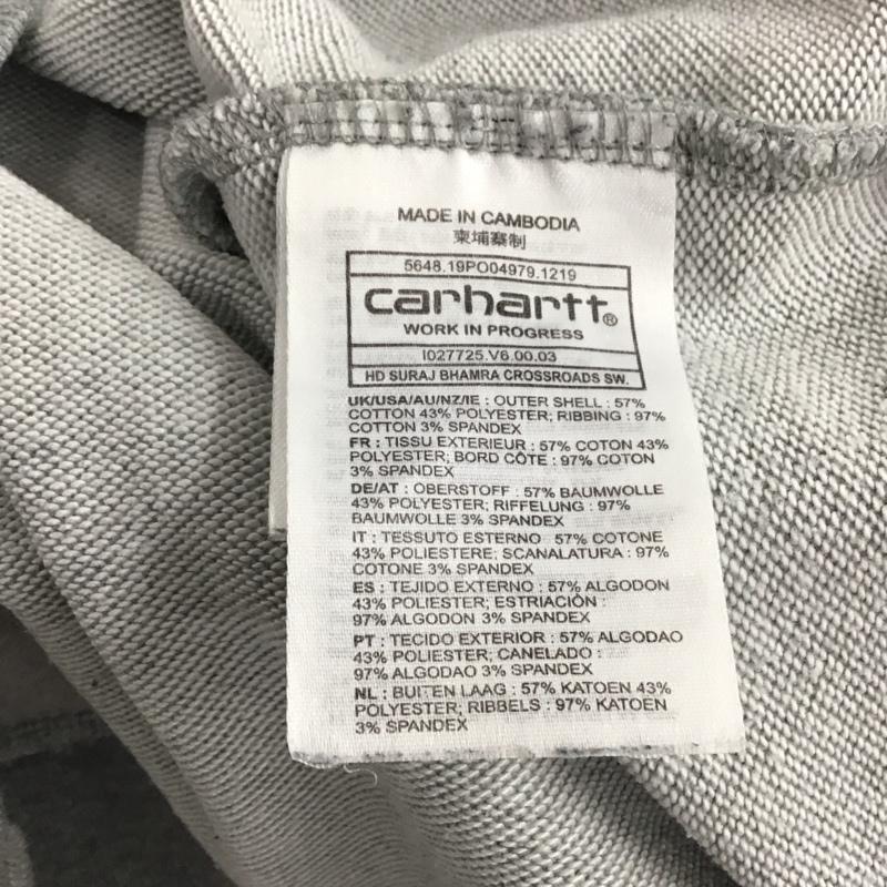 カーハート Carhartt パーカー 長袖 長袖パーカー プルオーバーパーカー スウェット M プリント 灰 / グレー /  メンズ USED 古着 中古 10149767