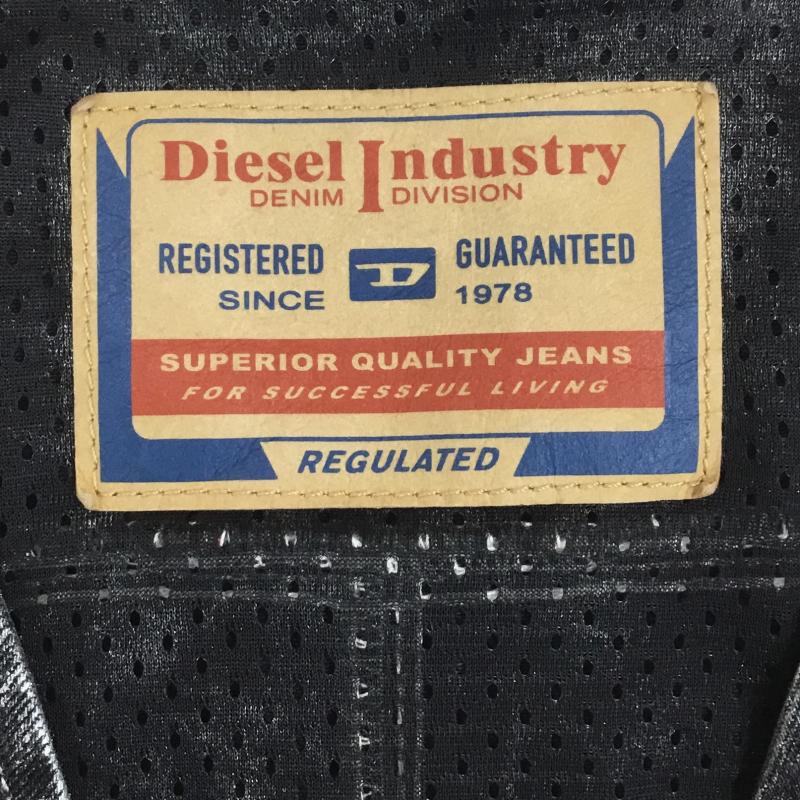 ディーゼル DIESEL ベスト ベスト 23AW ブラックデニムベスト XS ロゴ、文字 X ダメージ加工 黒 / ブラック /  メンズ USED 古着 中古 10149775