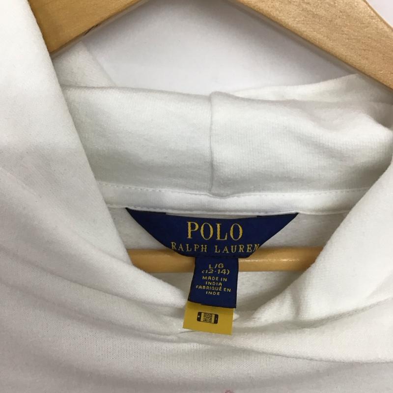 ポロラルフローレン POLO RALPH LAUREN パーカー 長袖 L 無地 白 / ホワイト /  レディース USED 古着 中古 10149783