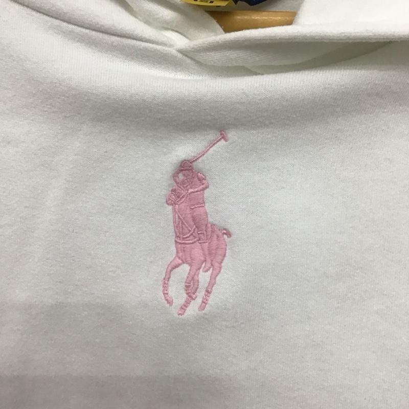 ポロラルフローレン POLO RALPH LAUREN パーカー 長袖 L 無地 白 / ホワイト /  レディース USED 古着 中古 10149783