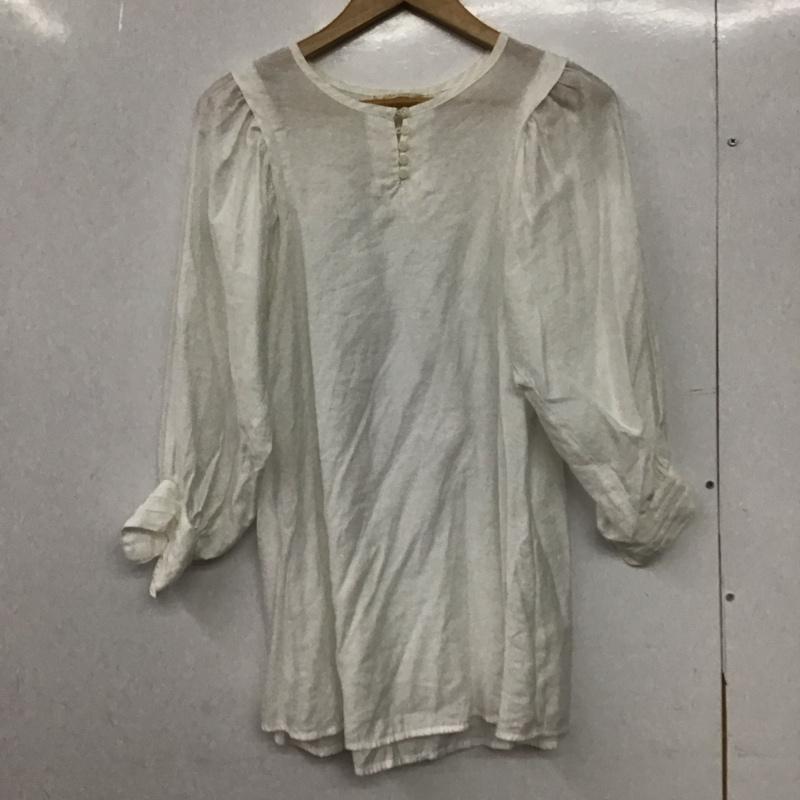 エヘカソポ ehka sopo カットソー 長袖 FREE 無地 白 / ホワイト /  レディース USED 古着 中古 10149784