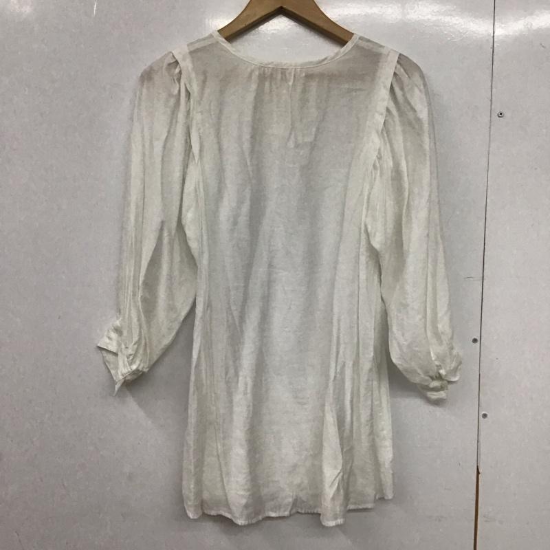 エヘカソポ ehka sopo カットソー 長袖 FREE 無地 白 / ホワイト /  レディース USED 古着 中古 10149784
