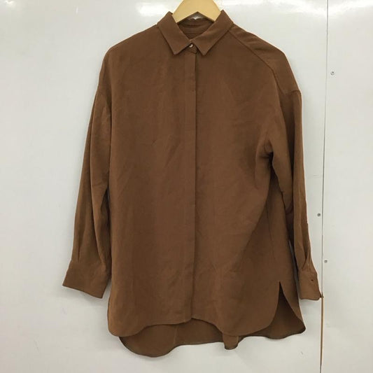 ビームスライツ BEAMS LIGHTS シャツ、ブラウス 長袖 38 無地 茶 / ブラウン /  レディース USED 古着 中古 10149791