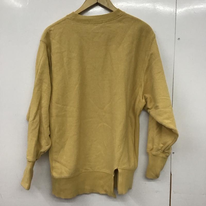 エミ emmi トレーナー 長袖 ONE SIZE ロゴ、文字 X プリント 黄 / イエロー /  レディース USED 古着 中古 10149792