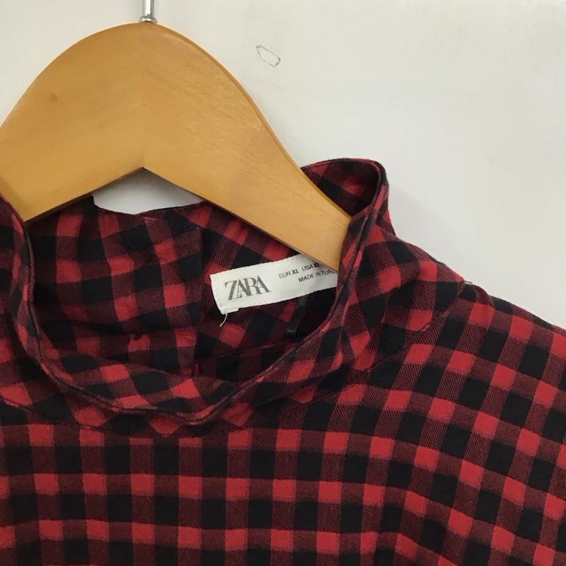 ザラ ZARA シャツ、ブラウス 長袖 XL チェック マルチカラー / マルチカラー /  レディース USED 古着 中古 10149795