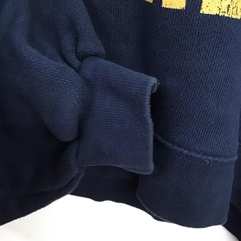 ヘザー Heather トレーナー 長袖 FREE プリント 紺 / ネイビー /  レディース USED 古着 中古 10149799