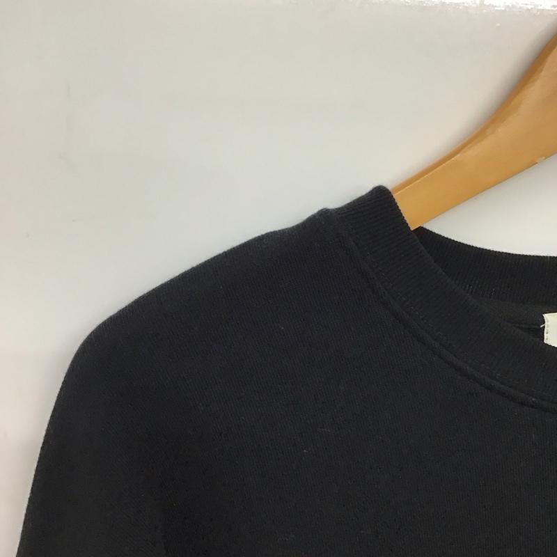 ミルクフェド MILKFED. トレーナー 長袖 M 無地 黒 / ブラック /  レディース USED 古着 中古 10149801