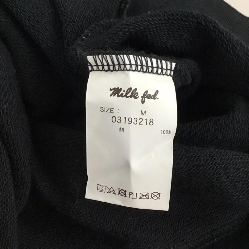 ミルクフェド MILKFED. トレーナー 長袖 M 無地 黒 / ブラック /  レディース USED 古着 中古 10149801