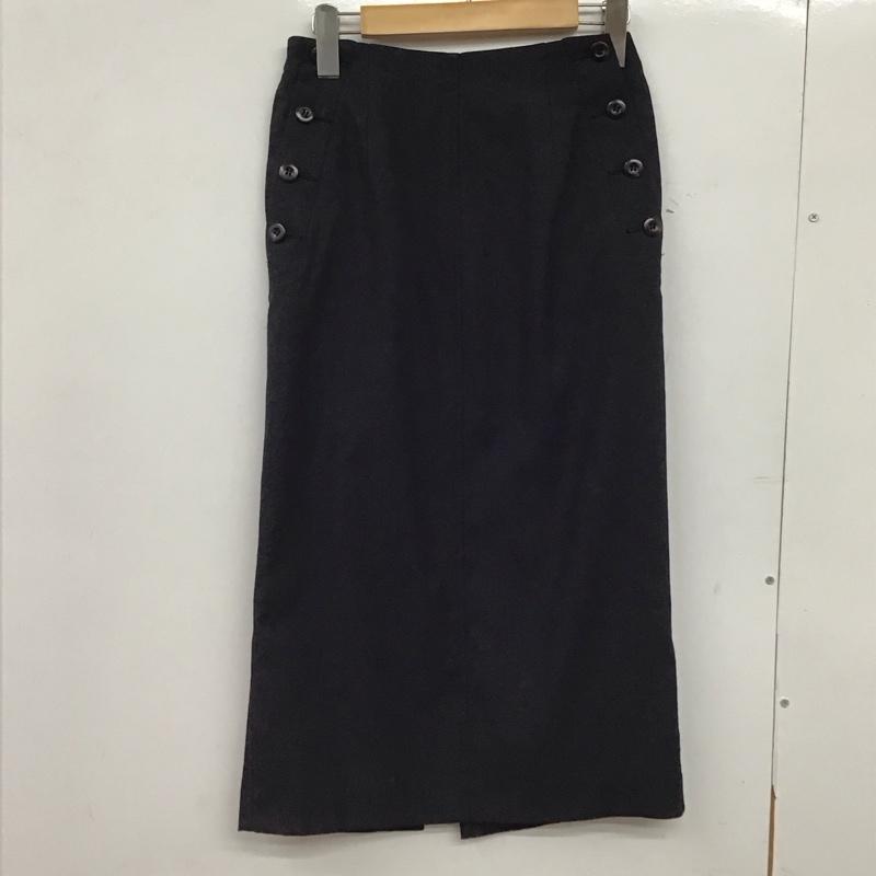 スピック＆スパン Spick & Span スカート ひざ丈スカート 34 無地 黒 / ブラック /  レディース USED 古着 中古 10149803