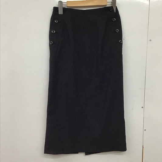スピック＆スパン Spick & Span スカート ひざ丈スカート 34 無地 黒 / ブラック /  レディース USED 古着 中古 10149803
