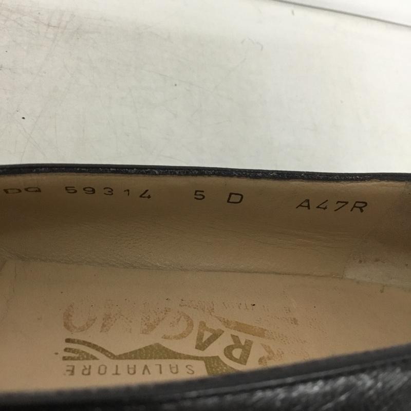 サルヴァトーレフェラガモ Salvatore Ferragamo パンプス パンプス 無地 黒 / ブラック / X 金 / ゴールド /  メンズ USED 古着 中古 10149808