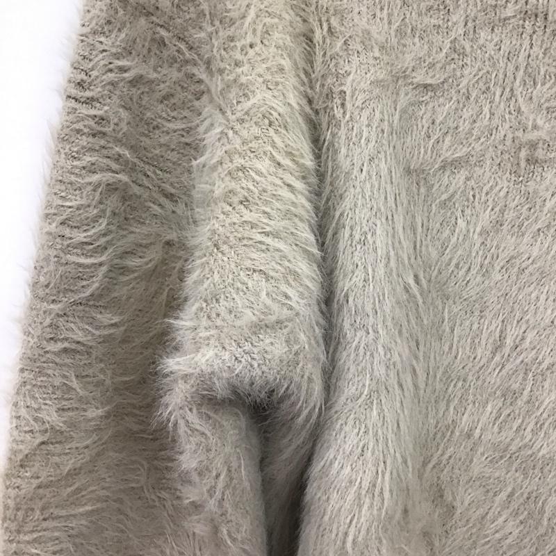 マウジー MOUSSY ニット、セーター 長袖 010AAS70-5410 SHAGGY RIB BOTTLE NECK TOP シャギーリブボトルネックトップ FREE 無地 ベージュ / ベージュ /  レディース USED 古着 中古 10149813