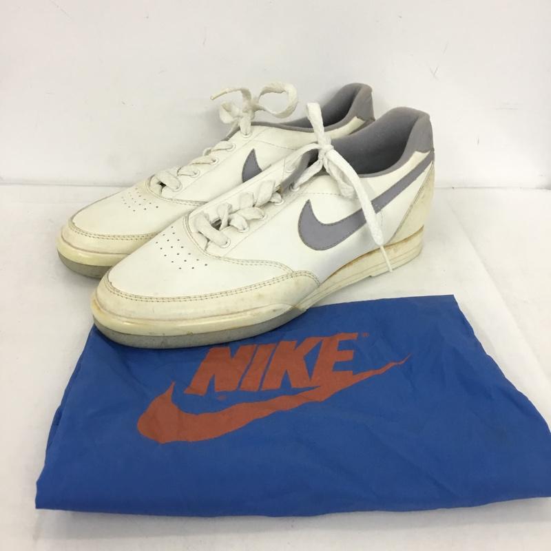 ナイキ NIKE スニーカー スニーカー ボウリングシューズ 80s 80年代 US8 ヴィンテージ 観賞用 US：8 ロゴ、文字 白 / ホワイト / X 灰 / グレー /  メンズ USED 古着 中古 10149816