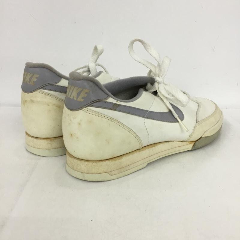 ナイキ NIKE スニーカー スニーカー ボウリングシューズ 80s 80年代 US8 ヴィンテージ 観賞用 US：8 ロゴ、文字 白 / ホワイト / X 灰 / グレー /  メンズ USED 古着 中古 10149816