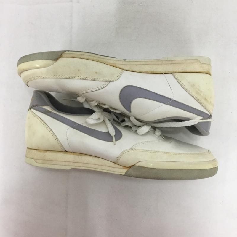 ナイキ NIKE スニーカー スニーカー ボウリングシューズ 80s 80年代 US8 ヴィンテージ 観賞用 US：8 ロゴ、文字 白 / ホワイト / X 灰 / グレー /  メンズ USED 古着 中古 10149816