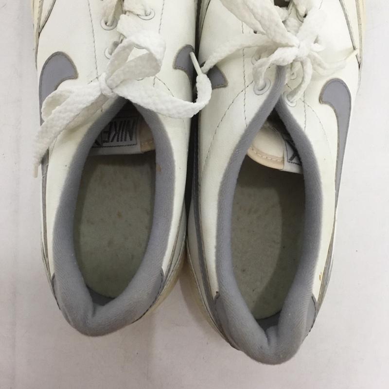 ナイキ NIKE スニーカー スニーカー ボウリングシューズ 80s 80年代 US8 ヴィンテージ 観賞用 US：8 ロゴ、文字 白 / ホワイト / X 灰 / グレー /  メンズ USED 古着 中古 10149816