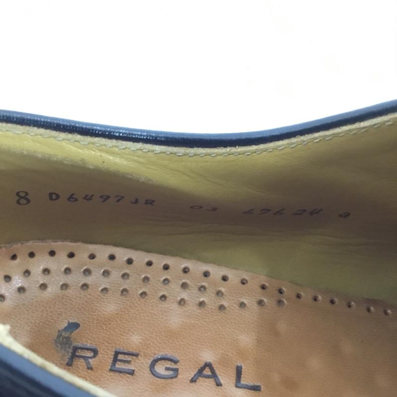 リーガル REGAL 革靴 革靴 676 24EE 24.0cm 無地 黒 / ブラック /  メンズ USED 古着 中古 10149819