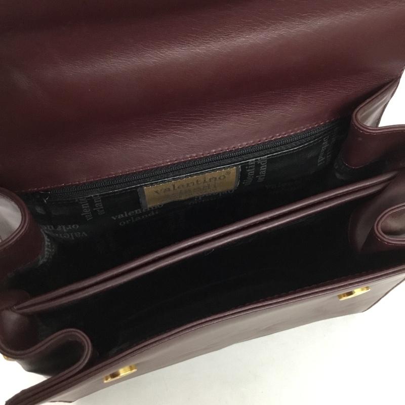 古着 USED ショルダーバッグ ショルダーバッグ Valentino Orlandi イタリア製 ロゴ、文字 えんじ / ワインレッド /  レディース USED 古着 中古 10149832