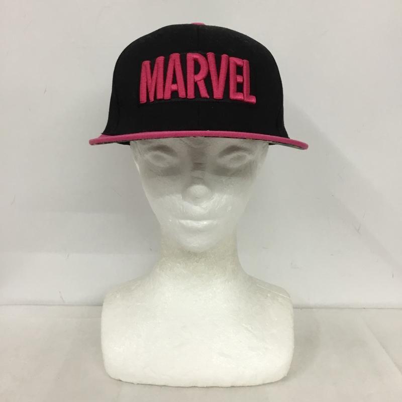 マーベル MARVEL 帽子 キャップ アメコミ ロゴ、文字 黒 / ブラック / X 桃 / ピンク /  メンズ USED 古着 中古 10149838