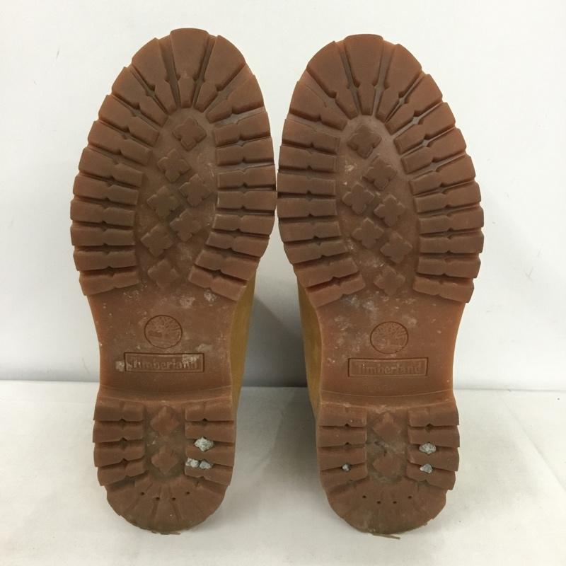 ティンバーランド Timberland ブーツ ショートブーツ 10061 6インチ プレミアム ウォータープルーフブーツ 8.5W 箱有 ワンポイント キャメル / キャメル /  メンズ USED 古着 中古 10149847