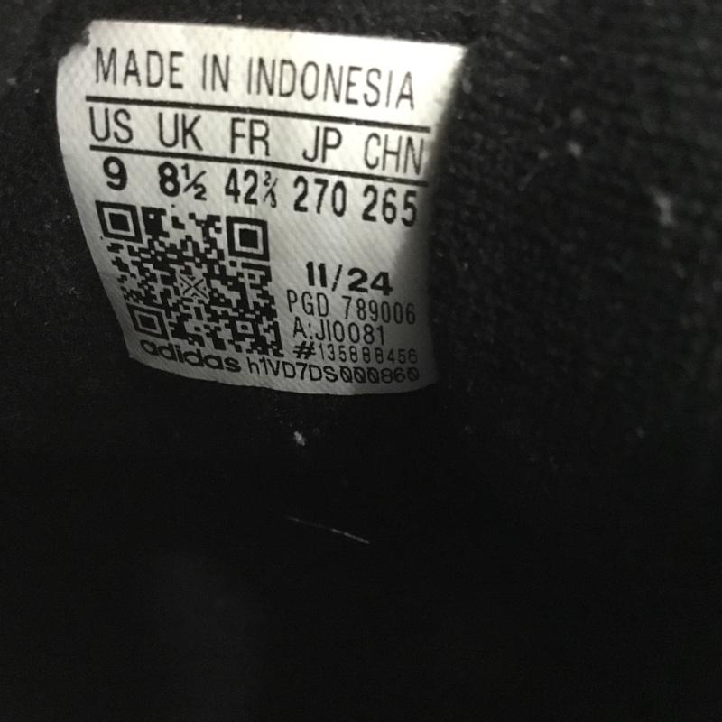 アディダス adidas スニーカー スニーカー JI0081 スーパースター2 Superstar 2 27cm 箱有 27.0cm ロゴ、文字 黒 / ブラック /  メンズ USED 古着 中古 10149848