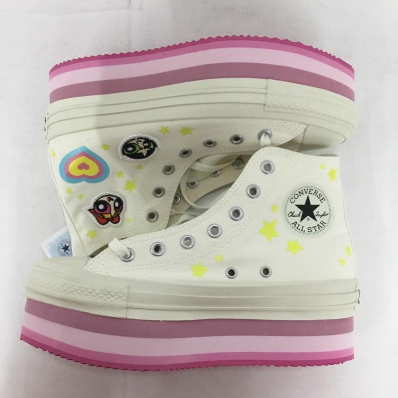 コンバース CONVERSE スニーカー スニーカー 5SE182 ALL STAR CHUNKYLINE HI パワーパフ ガールズ 厚底ソール 25cm 箱有 25.0cm キャラクター マルチカラー / マルチカラー /  レディース USED 古着 中古 10149849