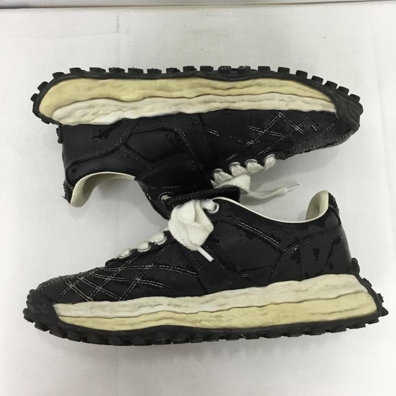 ミハラヤスヒロ MIHARAYASUHIRO スニーカー スニーカー A15FW705 SCOTT FOIL PRINTED S 42 箱有 ワンポイント 黒 / ブラック /  メンズ USED 古着 中古 10149851
