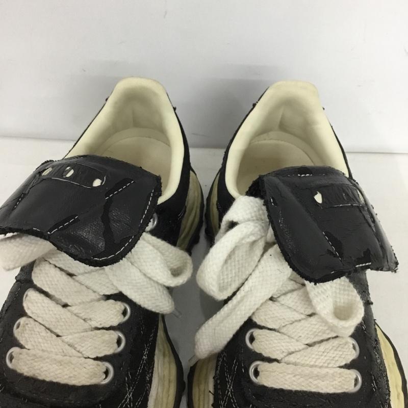 ミハラヤスヒロ MIHARAYASUHIRO スニーカー スニーカー A15FW705 SCOTT FOIL PRINTED S 42 箱有 ワンポイント 黒 / ブラック /  メンズ USED 古着 中古 10149851