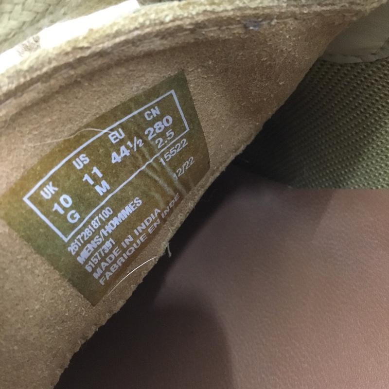 クラークス Clarks ブーツ ショートブーツ 61577391 ワラビーシューズ UK10 箱有 US：11 無地 ベージュ / ベージュ /  メンズ USED 古着 中古 10149852