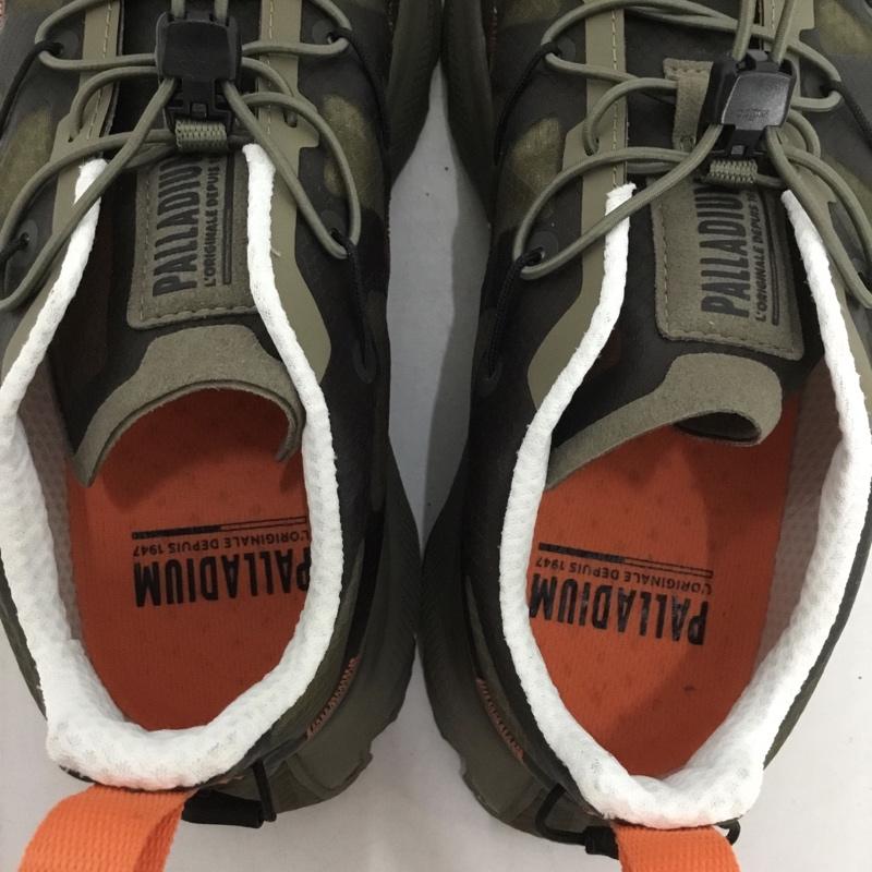 パラディウム PALLADIUM スニーカー スニーカー 09106-308-M THUNDER LITE PHANTOM UK7.5 US：8.5 ロゴ、文字 カーキ / カーキ / X 黒 / ブラック / X 橙 / オレンジ /  メンズ USED 古着 中古 10149857