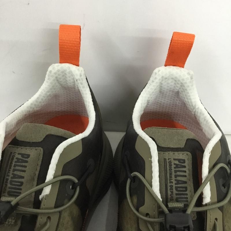 パラディウム PALLADIUM スニーカー スニーカー 09106-308-M THUNDER LITE PHANTOM UK7.5 US：8.5 ロゴ、文字 カーキ / カーキ / X 黒 / ブラック / X 橙 / オレンジ /  メンズ USED 古着 中古 10149857