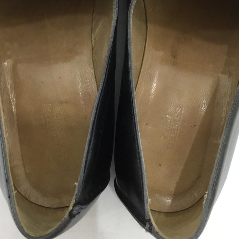 エルメス HERMES ローファー ローファー スクエアトゥ モカシン 42 無地 黒 / ブラック /  メンズ USED 古着 中古 10149858