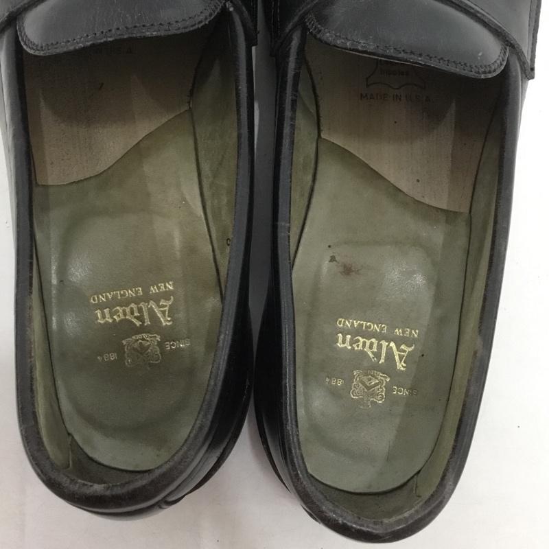 オールデン ALDEN ローファー ローファー 981 ペニーローファー コインローファー USA製 無地 黒 / ブラック /  メンズ USED 古着 中古 10149863