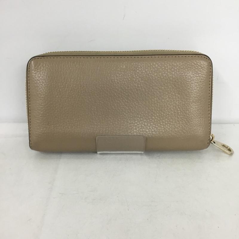 コーチ COACH 財布 長財布 ラウンドファスナー ロゴ、文字 ベージュ / ベージュ /  レディース USED 古着 中古 10149867