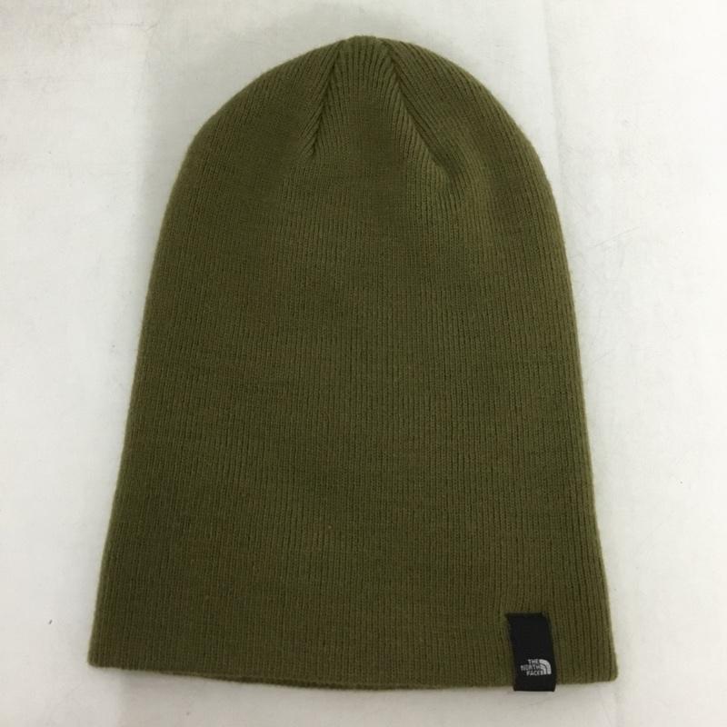 ザノースフェイス THE NORTH FACE 帽子 ニット帽 NN42038 バレットビーニー FREE ロゴ、文字 カーキ / カーキ /  メンズ USED 古着 中古 10149874