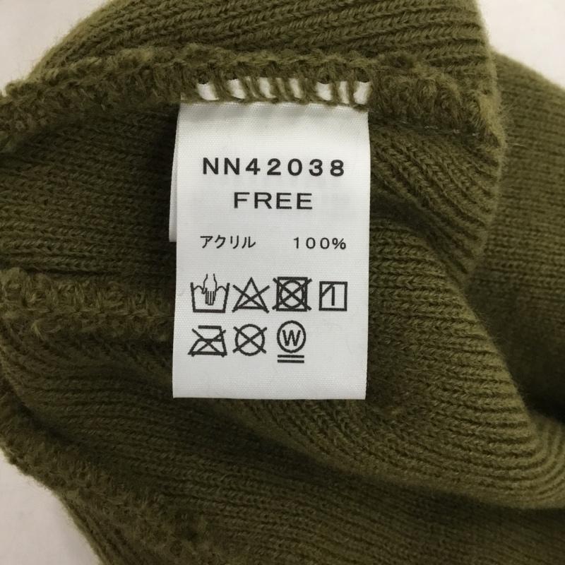 ザノースフェイス THE NORTH FACE 帽子 ニット帽 NN42038 バレットビーニー FREE ロゴ、文字 カーキ / カーキ /  メンズ USED 古着 中古 10149874