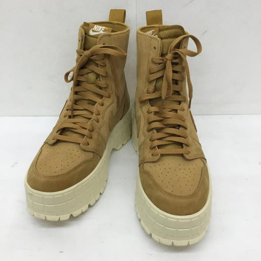 ナイキ NIKE ブーツ ショートブーツ FJ5737-700 JORDAN BRAND WMNS AIR JORDAN 1 BROOKLYN WHEAT 28.0cm ロゴ、文字 茶 / ブラウン /  メンズ USED 古着 中古 10149877