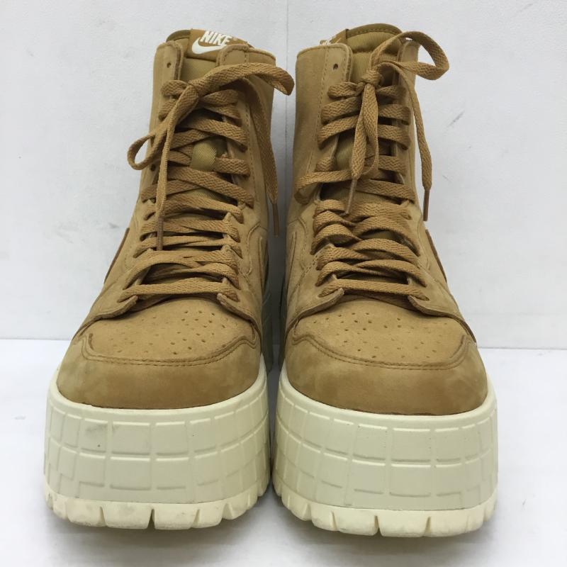 ナイキ NIKE ブーツ ショートブーツ FJ5737-700 JORDAN BRAND WMNS AIR JORDAN 1 BROOKLYN WHEAT 28.0cm ロゴ、文字 茶 / ブラウン /  メンズ USED 古着 中古 10149877