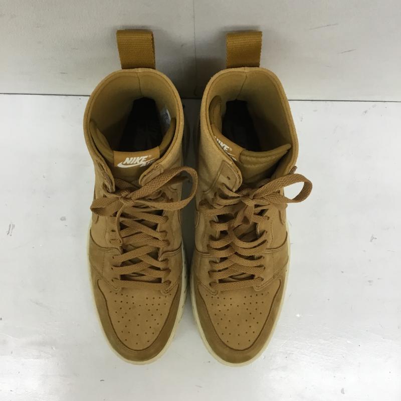 ナイキ NIKE ブーツ ショートブーツ FJ5737-700 JORDAN BRAND WMNS AIR JORDAN 1 BROOKLYN WHEAT 28.0cm ロゴ、文字 茶 / ブラウン /  メンズ USED 古着 中古 10149877