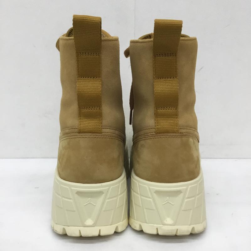 ナイキ NIKE ブーツ ショートブーツ FJ5737-700 JORDAN BRAND WMNS AIR JORDAN 1 BROOKLYN WHEAT 28.0cm ロゴ、文字 茶 / ブラウン /  メンズ USED 古着 中古 10149877