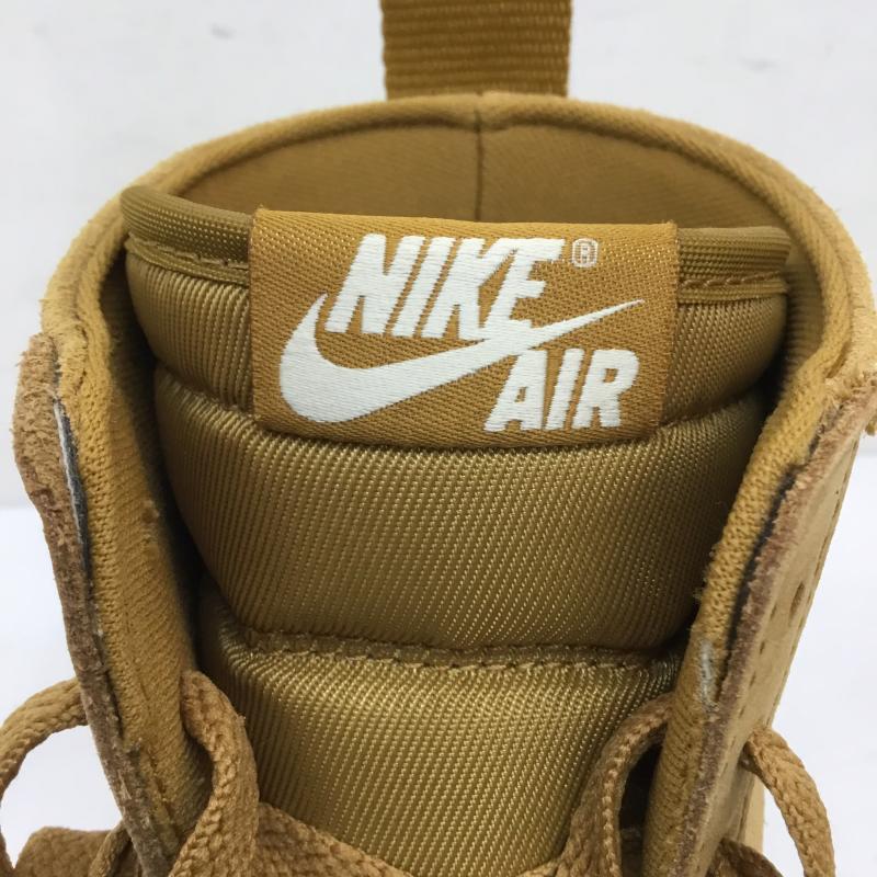 ナイキ NIKE ブーツ ショートブーツ FJ5737-700 JORDAN BRAND WMNS AIR JORDAN 1 BROOKLYN WHEAT 28.0cm ロゴ、文字 茶 / ブラウン /  メンズ USED 古着 中古 10149877