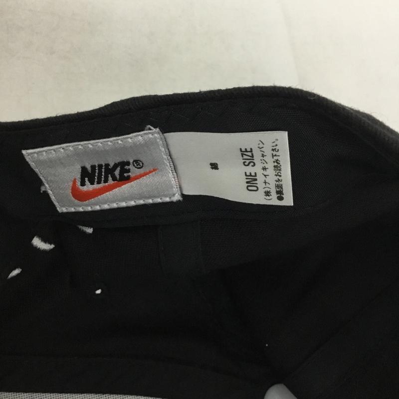 ナイキ NIKE 帽子 キャップ 90s 90年代 タイガーウッズ ロゴ、文字 黒 / ブラック /  メンズ USED 古着 中古 10149893