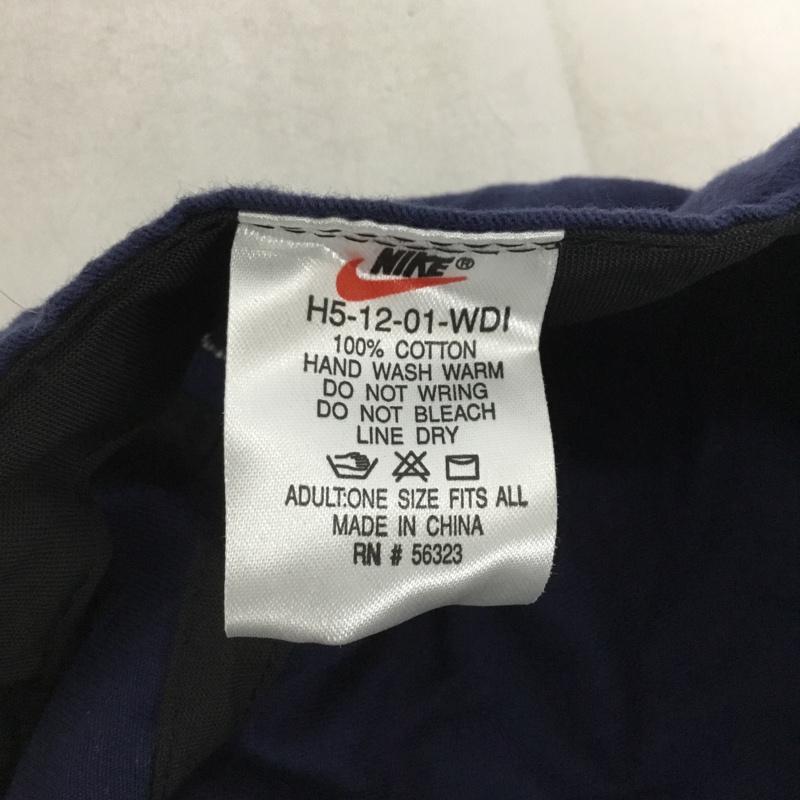 ナイキ NIKE 帽子 キャップ H5-12-01-WDI コットン 90s 90年代 ワンポイント 紺 / ネイビー /  メンズ USED 古着 中古 10149894