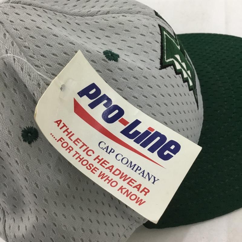 古着 USED 帽子 キャップ Pro-Line 90s 90年代 USA製 ロゴ、文字 灰 / グレー / X 緑 / グリーン /  メンズ USED 古着 中古 10149895