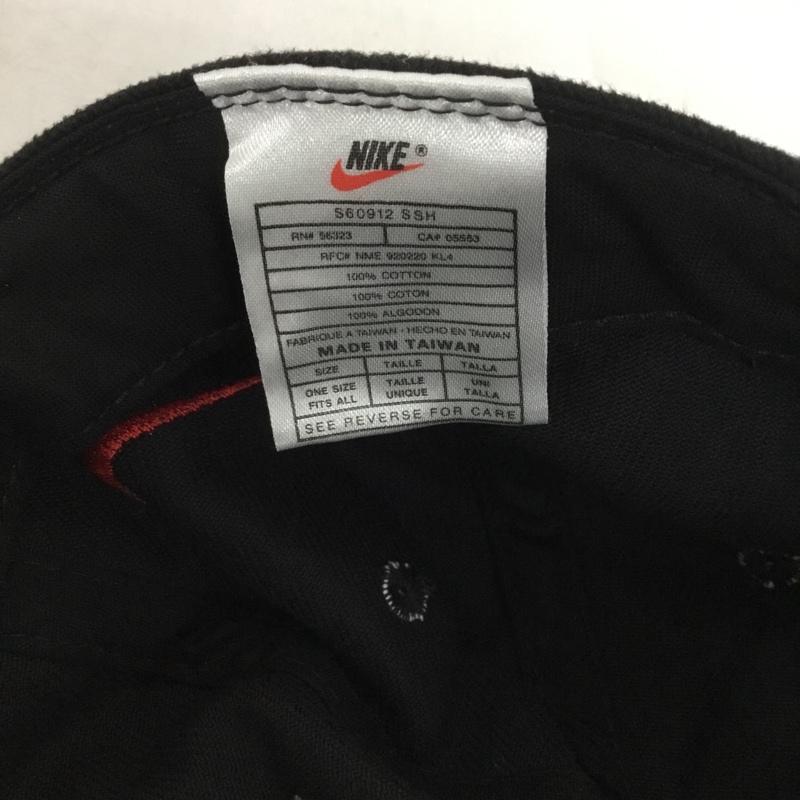 ナイキ NIKE 帽子 キャップ S60912 90s 90年代 ロゴ、文字 黒 / ブラック /  メンズ USED 古着 中古 10149897