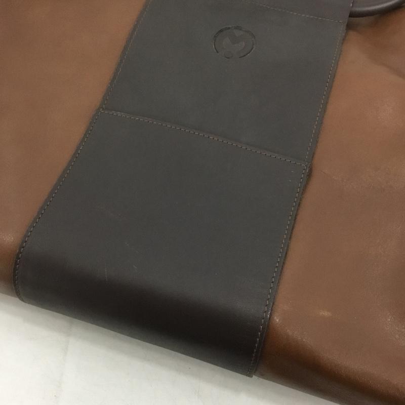 ミラ・ショーン mila schon ボストンバッグ ボストンバッグ レザー 旅行バッグ ワンポイント 茶 / ブラウン /  メンズ USED 古着 中古 10149903