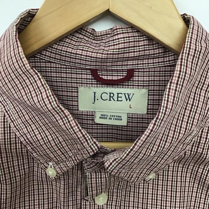 ジェイクルー J.CREW シャツ、ブラウス 半袖 半袖シャツ チェックシャツ ボタンダウンシャツ L チェック マルチカラー / マルチカラー /  メンズ USED 古着 中古 10149925