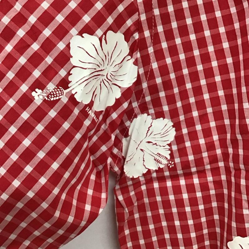 キャプテンサンタ CAPTAINSANTA シャツ、ブラウス 半袖 半袖シャツ プリントシャツ ポケットシャツ L プリント 白 / ホワイト / X 赤 / レッド /  メンズ USED 古着 中古 10149928