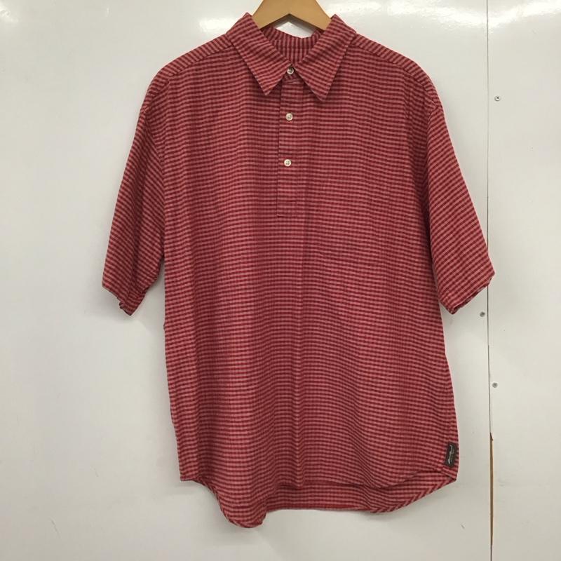エディーバウアー Eddie Bauer シャツ、ブラウス 半袖 半袖シャツ チェックシャツ カラーシャツ L チェック 白 / ホワイト / X 赤 / レッド /  メンズ USED 古着 中古 10149934